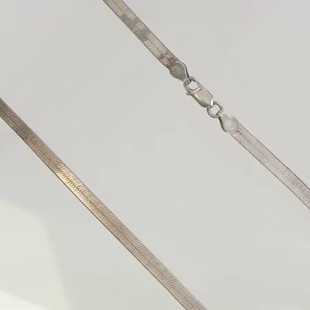 Kedja manglad Ormlänk 45,5cm bredd 5,4mm, 925/1000 silver,  Vikt: 12,5 g