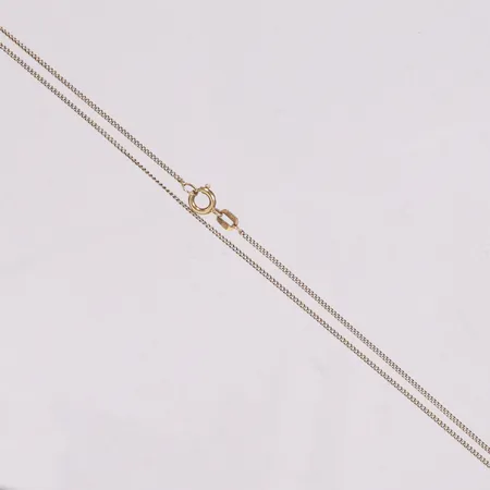 Kedja Pansar längd 40cm bredd 1mm 18K Vikt: 1,4 g