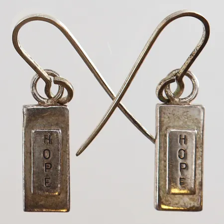 Ett par örhängen Efva Attling Hope 30x6,5mm Silver 925/1000. Vikt: 4,8 g