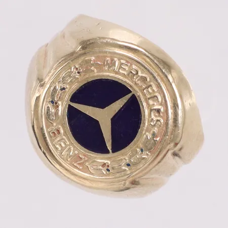 Ring stl:19¼ OBS! Ej märkes design! ojämn avklippt 14K Vikt: 4,9 g