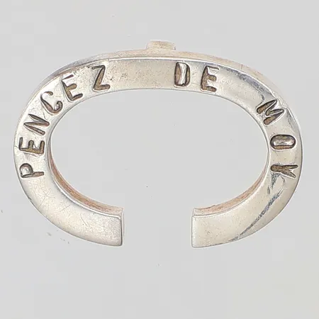 Hänge Pencez De Moy Efva Attling längd 19mm bredd 26mm, 925/1000 silver, Vikt: 4,9 g