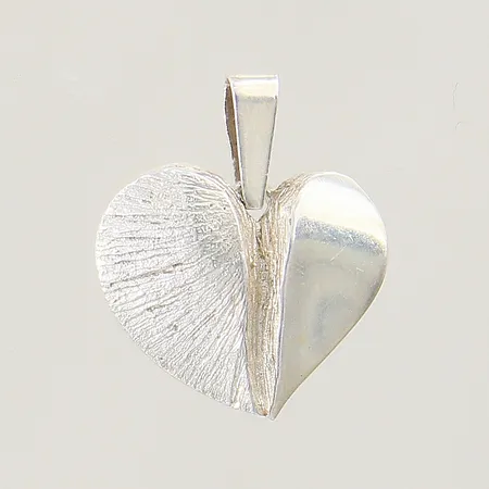 Hänge hjärta 18x16mm silver 925/1000 Vikt: 1,1 g