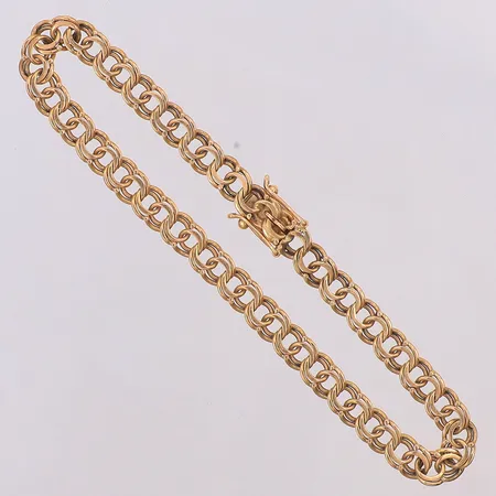 Armband Bismarck M K:s år 1960 längd 19cm bredd 5,3mm, 18K Vikt: 9,5 g