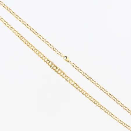 Collier doserad Bismarck längd 42cm, bredd 3-5mm, 18K Vikt: 7 g