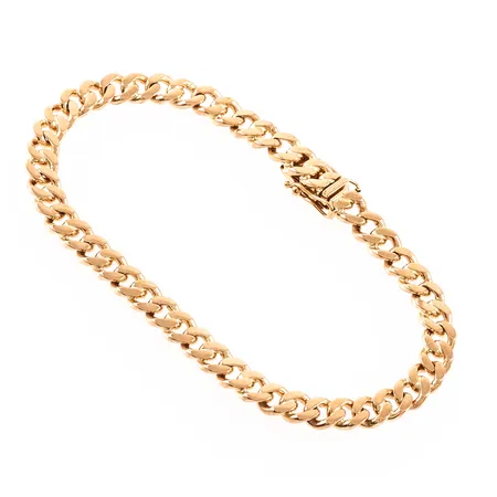 Amband Pansar längd 19,5cm bredd 5,5mm, 18K 19,9g.
