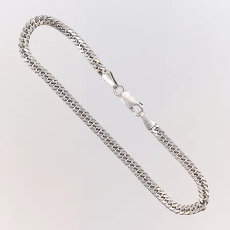 Armband Pansar, längd 20cm, bredd 4mm, 925/1000 silver Vikt: 6,5 g
