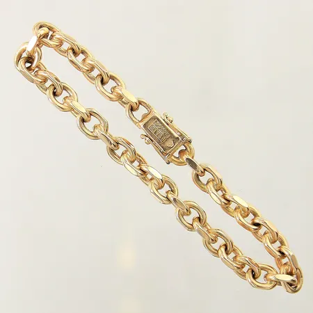 Armband Ankar längd 18cm bredd 6mm 18K Vikt: 28,2 g