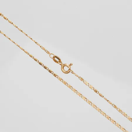 Kedja längd 47cm, bredd 1,5mm, 14K Vikt: 2,9 g
