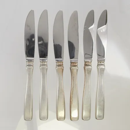 Knivar Uppsala 20,5cm silver s830/1000 bruttovikt 411,5g.