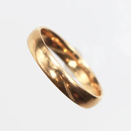 Slät Ring Stl:19, bredd: 4mm, gravyr, 18K Vikt: 4,1 g