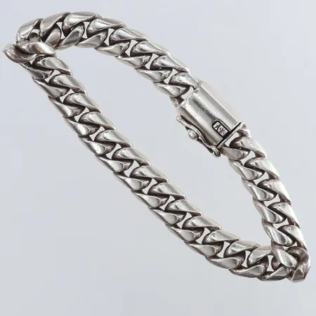Armband pansar längd 20,5cm bredd 9,5mm Silver 925/1000.  Vikt: 57,8 g