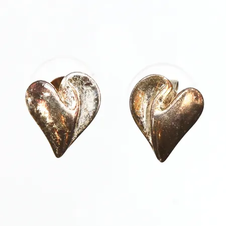 Ett par örhängen, hjärtan, 13x11mm, stift, 925/1000 silver Vikt: 2,3 g