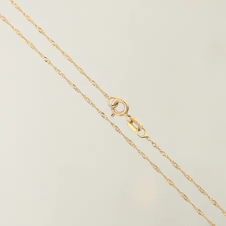 Kedja Singapore längd 42cm bredd 0,5mm GHA 18K Vikt: 1,3 g