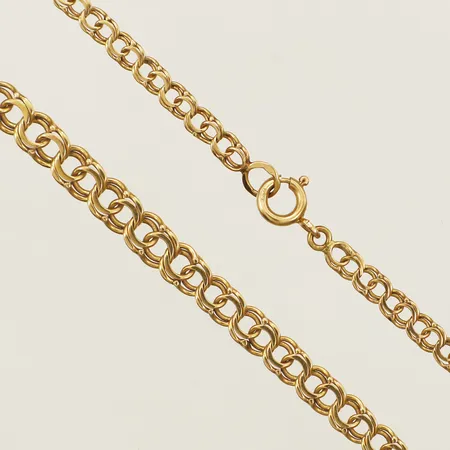 Collier Bismarck doserad längd 46cm, bredd 4-5,2mm 18K Vikt: 13 g