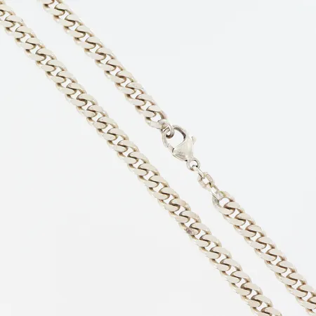 Kedja Pansar Guldfynd längd 48cm bredd 4mm, silver 925/1000 Vikt: 34,8 g