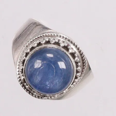 Ring med fluorit stl:17¾ silver 925/1000 Vikt: 4,7 g