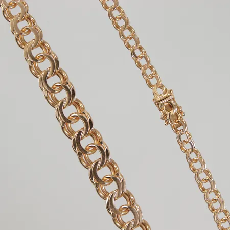 Collier doserad Bismark 45cm, bredd 5,3-11,3mm, Guld Carlsén Ab, 18K Vikt: 50,8 g