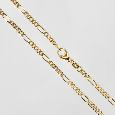 Kedja Figarolänk längd 60 cm bredd 3 mm, 18K. Vikt: 14,8 g