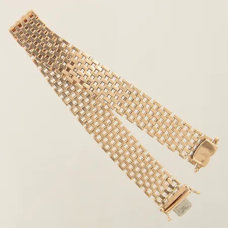 Armband Korridorlänk längd 20,5cm bredd 13,8mm 18K Vikt: 32,9 g