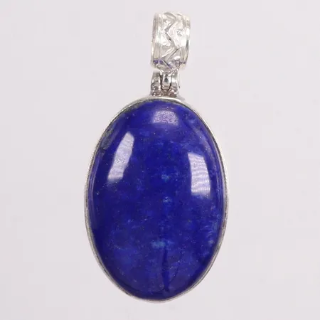 Hänge längd 4,4cm bredd 21,6mm blå sten silver 925/1000 Vikt: 9,9 g