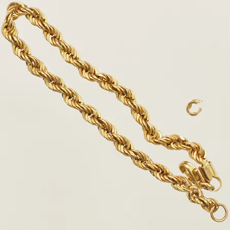 Armband Cordell längd 17cm bredd 4,2mm defekt 18K Vikt: 3,7 g