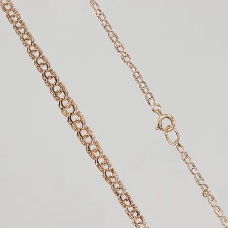 Collier doserad Bismarck 45cm, bredd 2,2-4,5mm, 18K Vikt: 5,6 g