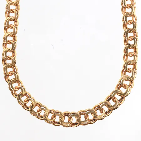 Collier doserad Bismarck, 50cm, bredd: 5,2-7,2mm, 18K Vikt: 29,9 g