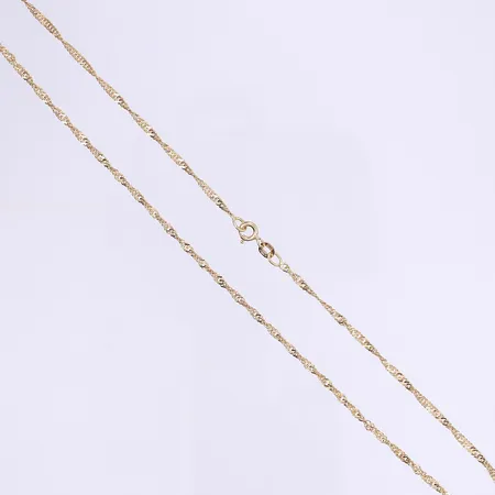 Halskedja Singapore 42cm bredd 2mm Balestra, såld av Guldfynd, 18K Vikt: 4 g