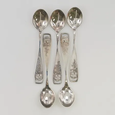 Kaffeskedar 5st SALA 108mm silver s830/1000 61,2g.