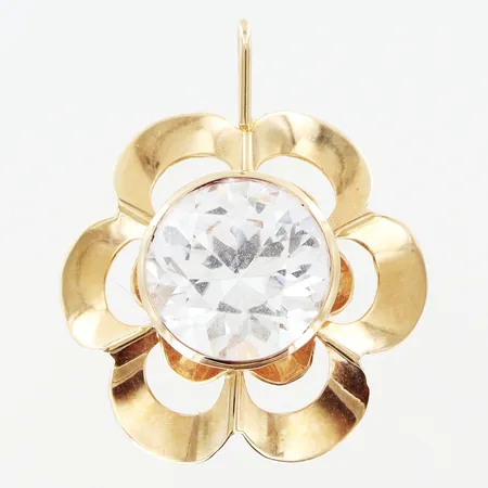 Hänge blomma längd 25mm, bredd 21mm, 14K Vikt: 1,9 g
