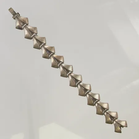 Armband 18,5cm, bredd:18mm, sterling silver, 52,9g.