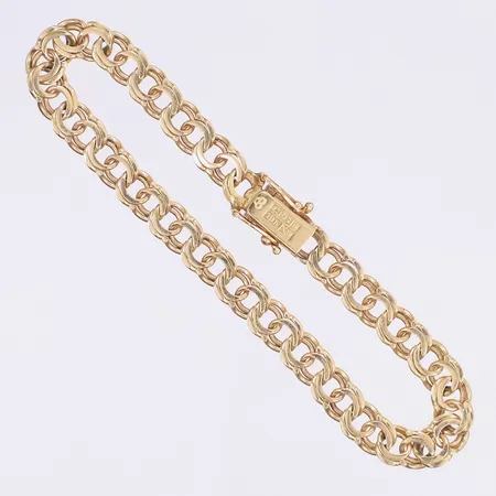 Armband Bismarck 19cm bredd 6mm 18K Vikt: 13 g
