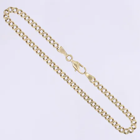 Armband pansar 25cm bredd 4mm mycket slitet 14K Vikt: 11,5 g