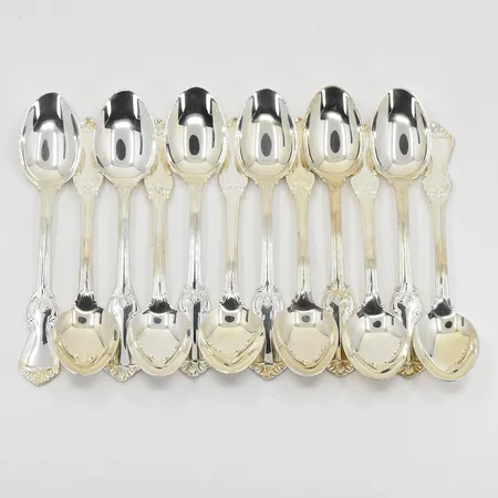 12 skedar modell Olga GAB längd 11½ cm, silver 830/1000. Vikt: 162 g