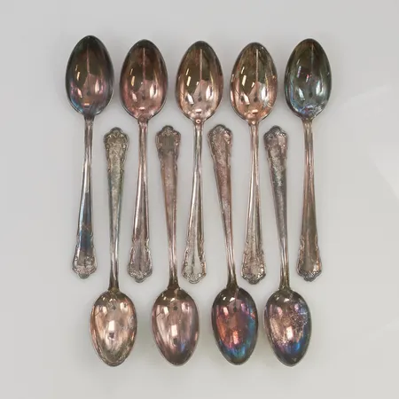 Skedar 9st 11cm silver s830/1000 92,3g.