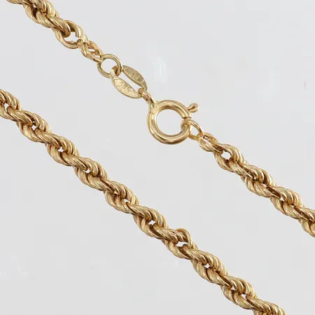 Kedja Cordell längd 43cm bredd 3,2mm ihålig 14K. Vikt: 4,4 g