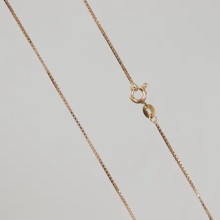 Kedja Venezia 39,5cm, bredd 0,9mm, smärre ojämnheter, 14K, Vikt: 2,3 g