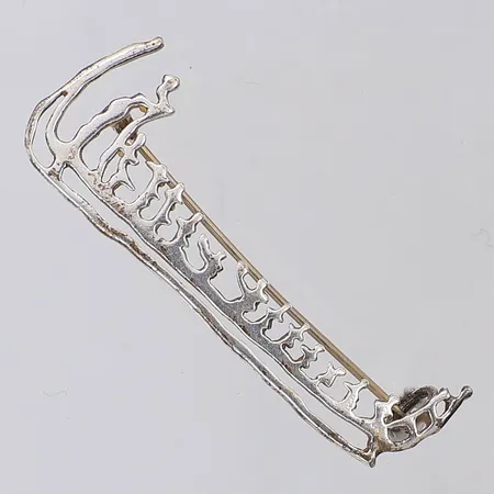 Brosch vikingaskepp 46mm Norge, 830/1000 silver Vikt: 3,5 g