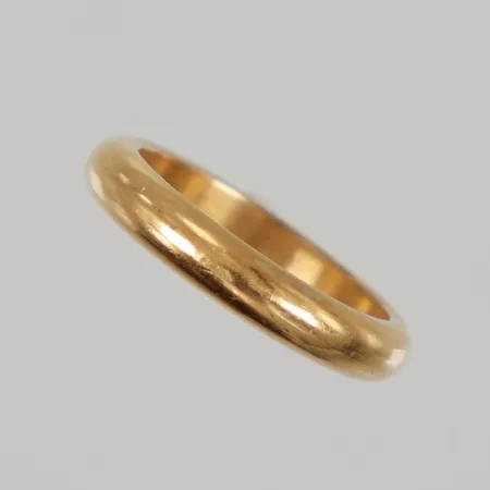 Ring stl 15, bredd 3,3mm, repor, förgylld, silver  Vikt: 2,9 g