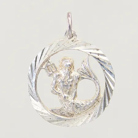 Hänge stjärntecken vattuman 27x20mm silver 925/1000 Vikt: 2,1 g