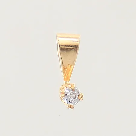 Hänge diamant 0,005ct 9x3mm 18K Vikt: 0,3 g