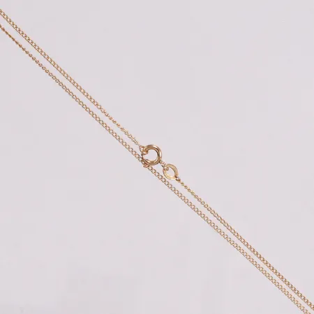 Kedja Pansar längd 38cm bredd 1,4mm 18k Vikt: 2,6 g