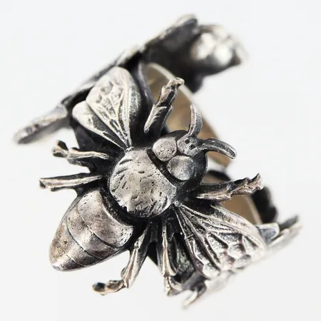 Ring Lotta Jewellery stl:18½ reglerbar, bredd 9-20mm, silver 925/1000 Vikt: 13 g