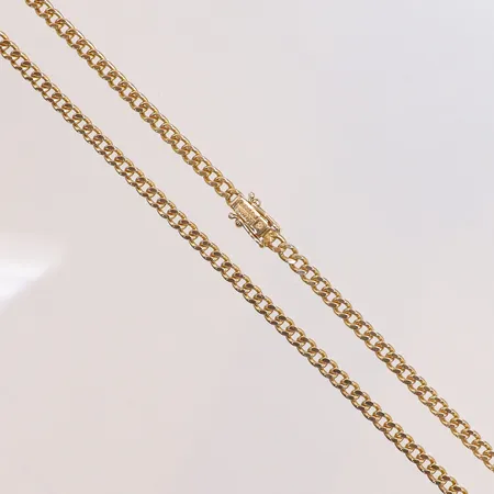 Kedja Pansar 52cm bredd 3mm JO'ANS Köping 18K Vikt: 24,8 g