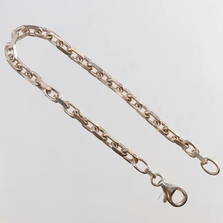 Armband Ankar längd 17,5cm bredd 4mm Silver 925/1000.  Vikt: 9,1 g
