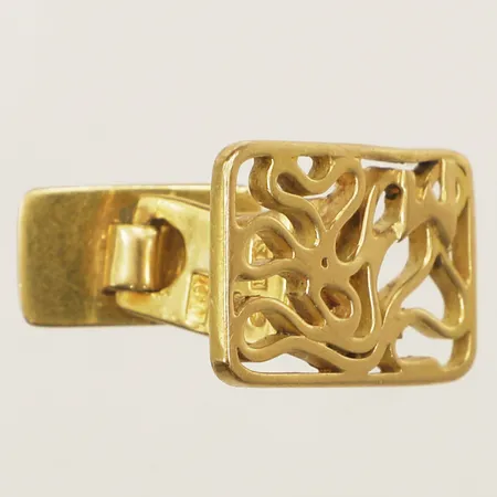 En udda manschettknapp 14x23mm 18K Vikt: 9 g