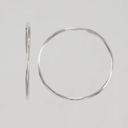 Ett par örringar Ø ca 30mm, 925/1000 silver Vikt: 1,7 g