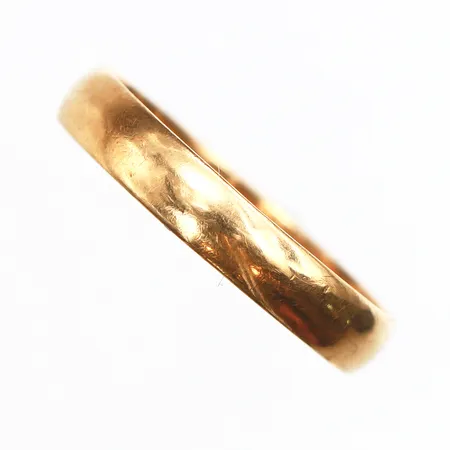 Slät ring Stl:20, bredd: 4mm, gravyr, 18K Vikt: 3,2 g