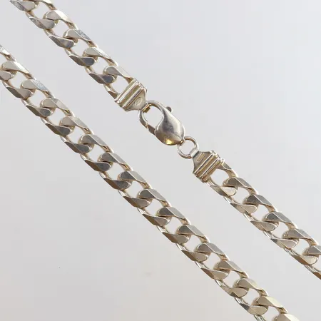 Kedja Pansar längd 50cm bredd 8mm Silver 925/1000. Vikt: 61,6 g