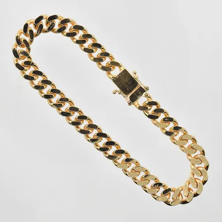 Armband Pansar Balestra längd 20 cm bredd 9 mm, 18K. Vikt: 35,9 g